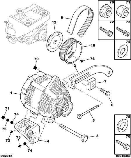 CITROËN 5705.EV - Генератор parts5.com