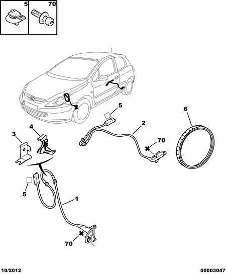 CITROËN/PEUGEOT 4545 89 - Датчик ABS, частота вращения колеса parts5.com