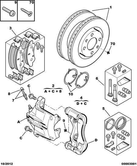 PEUGEOT 4254 71 - Тормозные колодки, дисковые, комплект parts5.com