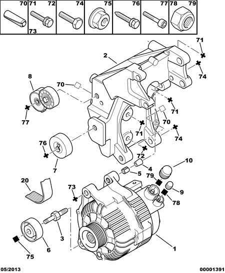 PEUGEOT 5751.56 - Направляющий ролик, поликлиновый ремень parts5.com