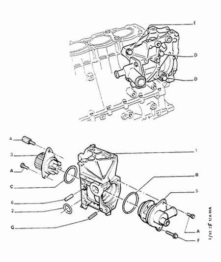 Mega 1201 E3 - Водяной насос parts5.com