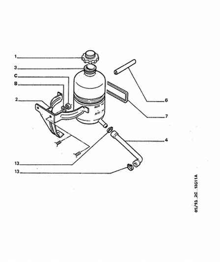 CITROËN 1303 40 - Крышка, резервуар охлаждающей жидкости parts5.com