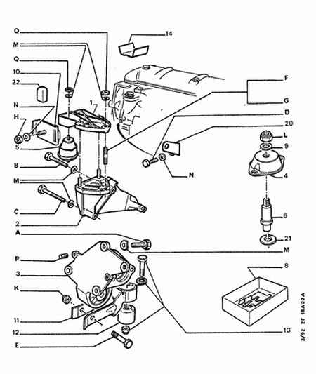 CITROËN 1844.17 - Подушка, опора, подвеска двигателя parts5.com