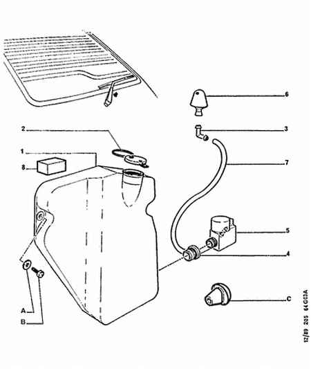 PEUGEOT (DF-PSA) 6432 30 - Резервуар для воды (для чистки), система очистки фар parts5.com