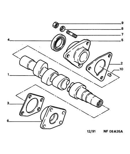 CITROËN 0803 09 - Уплотнительное кольцо, первичный вал parts5.com