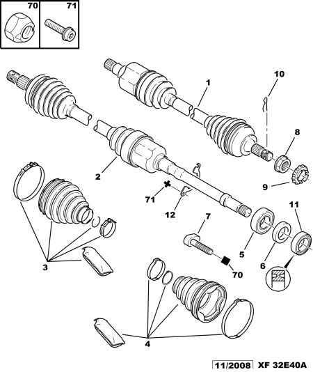 CITROËN 3273 LP - Приводной вал parts5.com