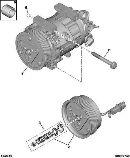 CITROËN 6453.WY - Компрессор кондиционера parts5.com