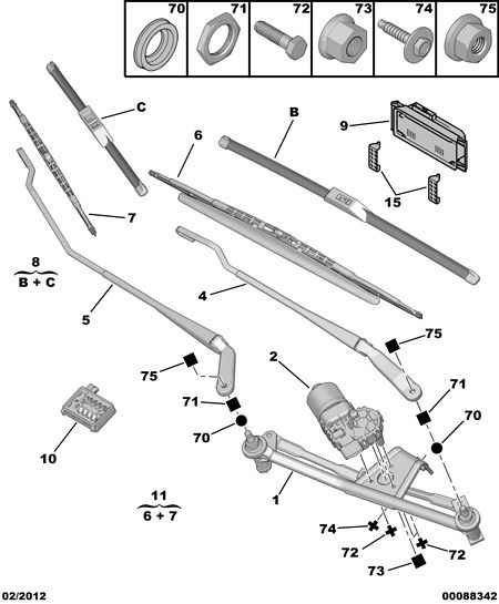 PEUGEOT (DF-PSA) 6426 V5 - Щетка стеклоочистителя parts5.com