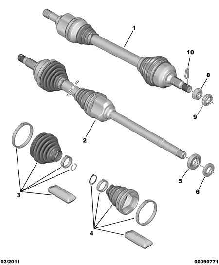 PEUGEOT 96 719 317 80 - Приводной вал parts5.com