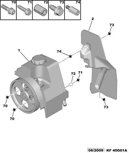 CITROËN 4007 V5 - Гидравлический насос, рулевое управление, ГУР parts5.com