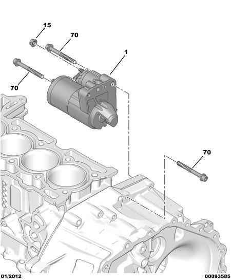 CITROËN V7 645 590 80 - Стартер parts5.com