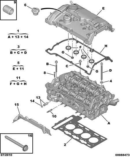 DS 0249.G9 - SET OF CYL HEAD COVER GASKETS parts5.com