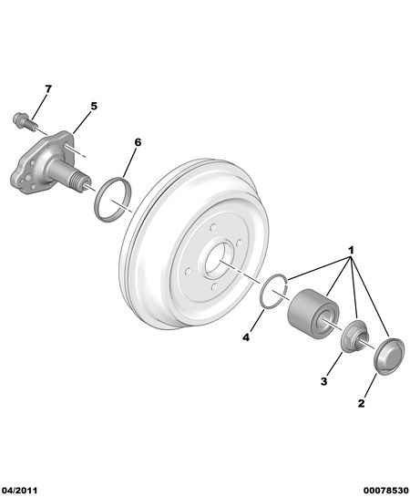 CITROËN 3748.A1 - Комплект подшипника ступицы колеса parts5.com