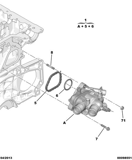 CITROËN 1336 CE - Трубка охлаждающей жидкости parts5.com