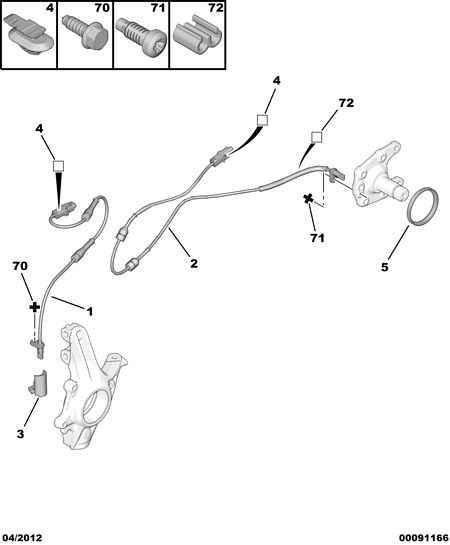 Vauxhall 4545 J9 - WHEEL ABR SENSOR parts5.com