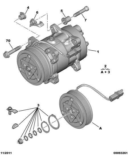 FIAT 6453.GA - Compressor, air conditioning parts5.com