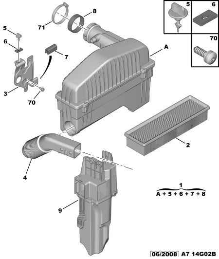 PEUGEOT (DF-PSA) 1444 EA - Воздушный фильтр parts5.com