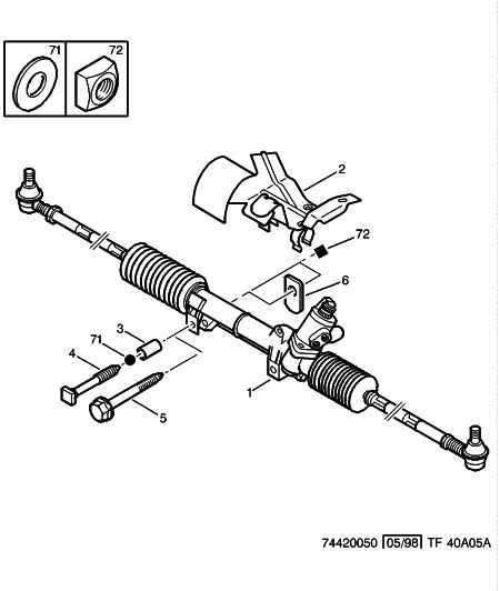 CITROËN 4000 AA - Рулевой механизм, рейка parts5.com