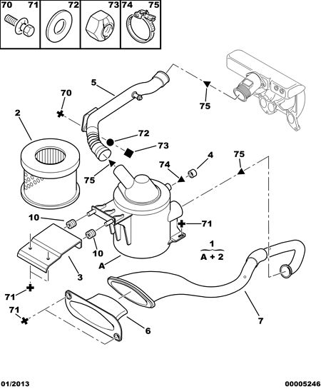 PEUGEOT (DF-PSA) 1444 G0 - Воздушный фильтр parts5.com