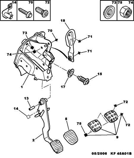 VAN HECK 453 346 - BRAKE PEDAL PUSH-ROD PIN parts5.com