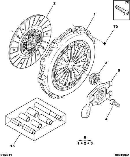 PEUGEOT 2004.Y5 - Комплект сцепления parts5.com