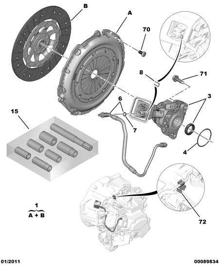 PEUGEOT 2053.14 - Комплект сцепления parts5.com