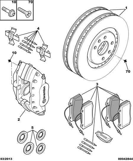 PEUGEOT 4427 A0 - Комплектующие для колодок дискового тормоза parts5.com