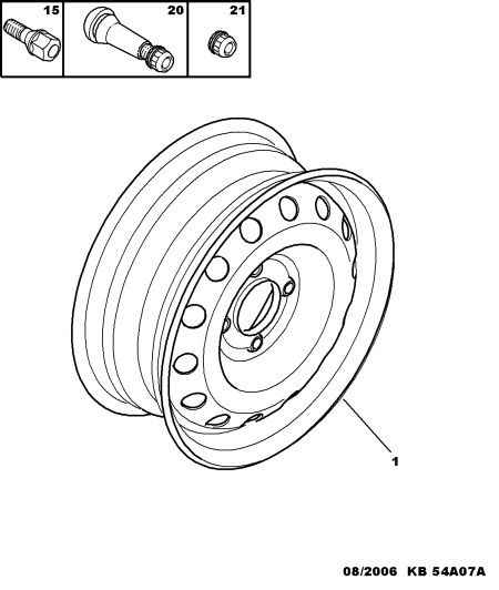 CITROËN/PEUGEOT 5405.59 - Болт для крепления колеса parts5.com