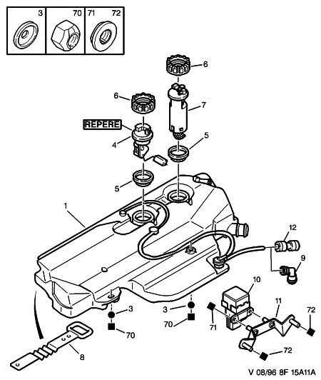 PEUGEOT 1455 05 - Топливный насос parts5.com