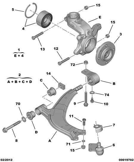 CITROËN 3520.H3 - Рычаг подвески колеса parts5.com