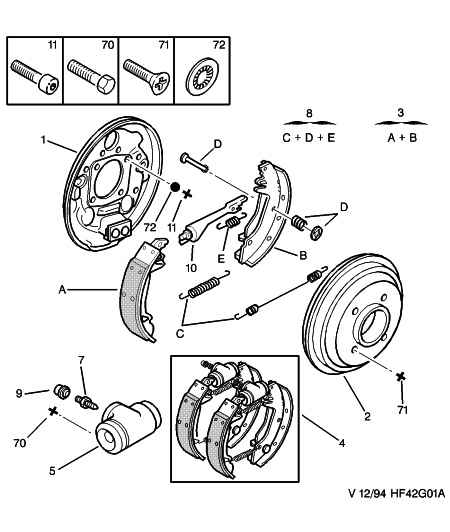 PEUGEOT 4242 26 - Комплект тормозных колодок, барабанные parts5.com