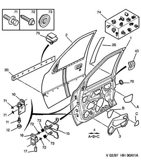 CITROËN 9181 73 - Фиксатор двери parts5.com