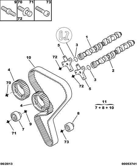 CITROËN 0831 T9 - Комплект ремня ГРМ parts5.com