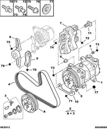 PEUGEOT 6453 TV - Correa trapecial poli V parts5.com