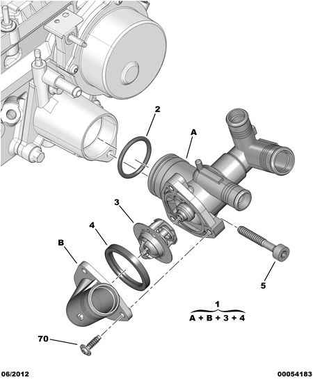 PEUGEOT (DF-PSA) 1338 F5 - Термостат, охлаждающая жидкость parts5.com