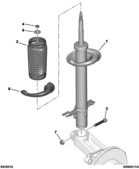 PEUGEOT (DF-PSA) 5202.XG - Амортизатор parts5.com