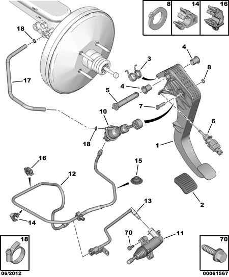 CITROËN 2182 80 - Главный цилиндр, система сцепления parts5.com