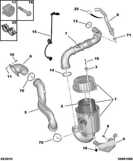 CITROËN 1444 SQ - Воздушный фильтр parts5.com