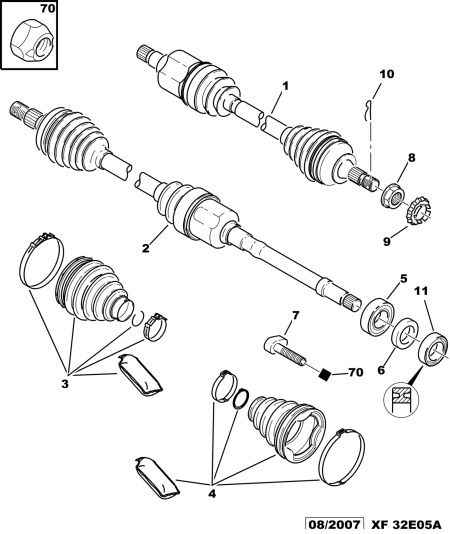 CITROËN 3272 5X - Шарнирный комплект, ШРУС, приводной вал parts5.com