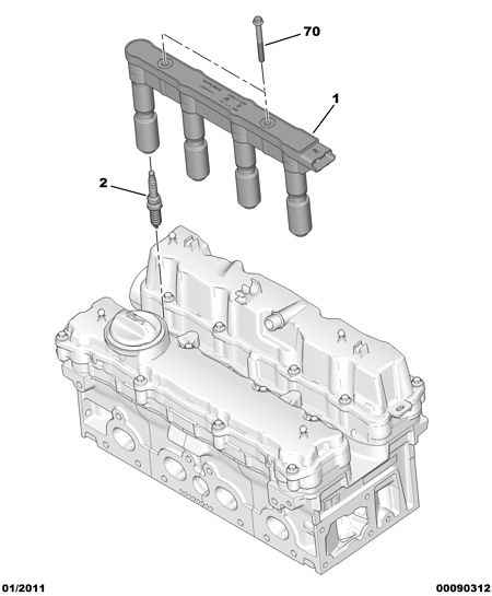 PEUGEOT (DF-PSA) 5970 85 - Катушка зажигания parts5.com