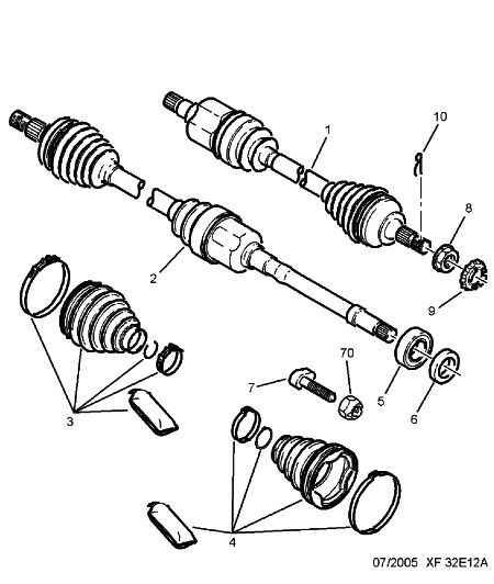 PEUGEOT 3273 AH - Приводной вал parts5.com