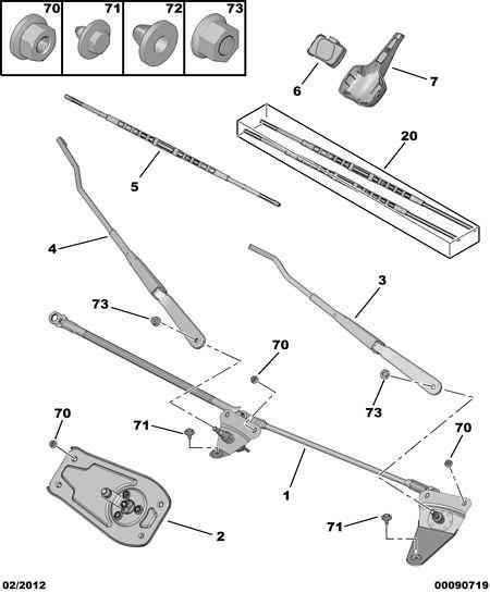 PEUGEOT (DF-PSA) 6426 KZ - Щетка стеклоочистителя parts5.com