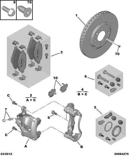 PEUGEOT 4254-26 - Тормозные колодки, дисковые, комплект parts5.com