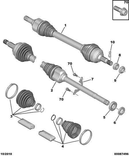 CITROËN 3273 QH - Приводной вал parts5.com