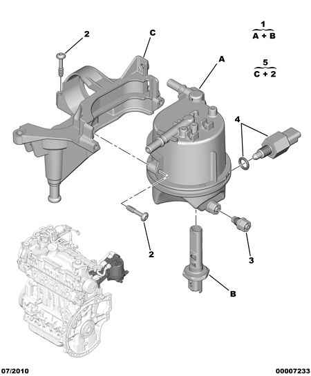 PEUGEOT 1901 84 - Топливный фильтр parts5.com