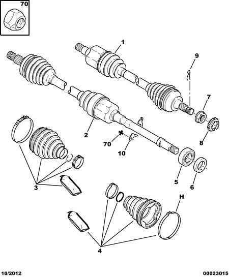 PEUGEOT 3272 LW - Приводной вал parts5.com