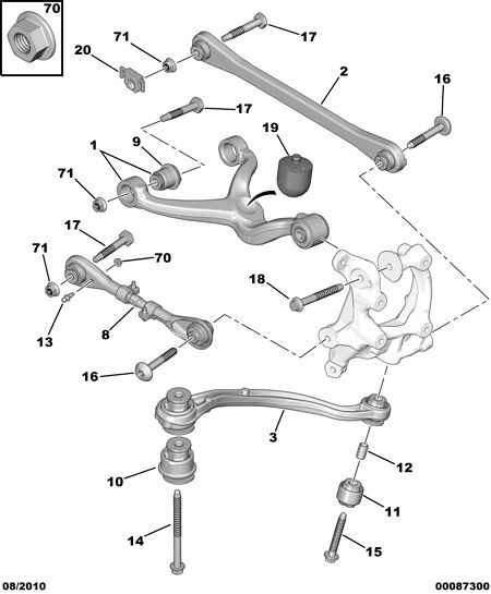 CITROËN 98 010 499 80 - Сайлентблок, рычаг подвески колеса parts5.com