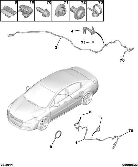 CITROËN 96 745 779 80 - Датчик ABS, частота вращения колеса parts5.com