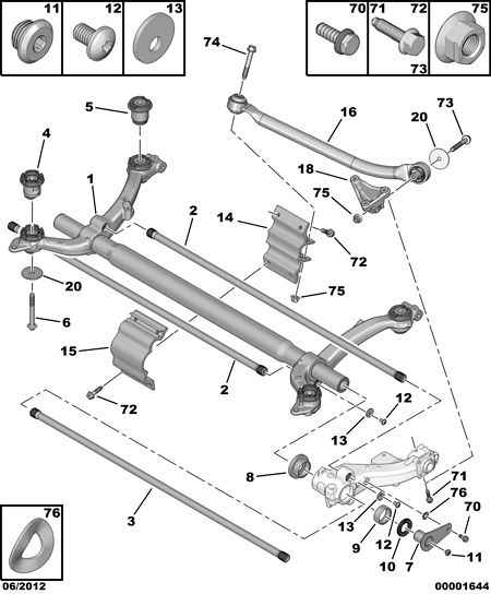 CITROËN 5131 A9 - Сайлентблок, рычаг подвески колеса parts5.com