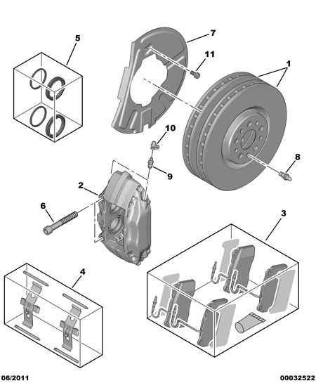 CITROËN 4427 C0 - Комплектующие для колодок дискового тормоза parts5.com